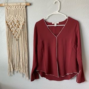 Rust red forever 21 blouse